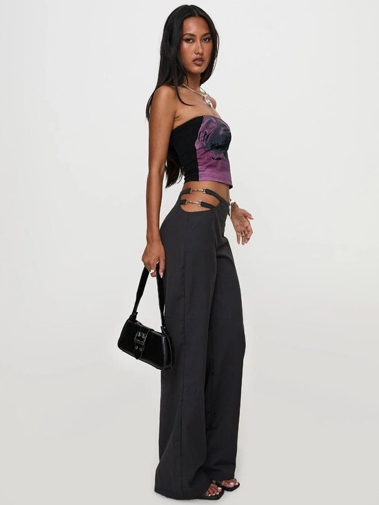 Princess Polly Pants - Princess Polly Cutout Side Trouser Pant